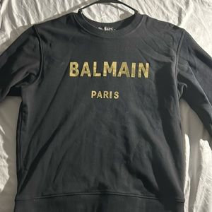 Black & Gold  Balmain crewneck